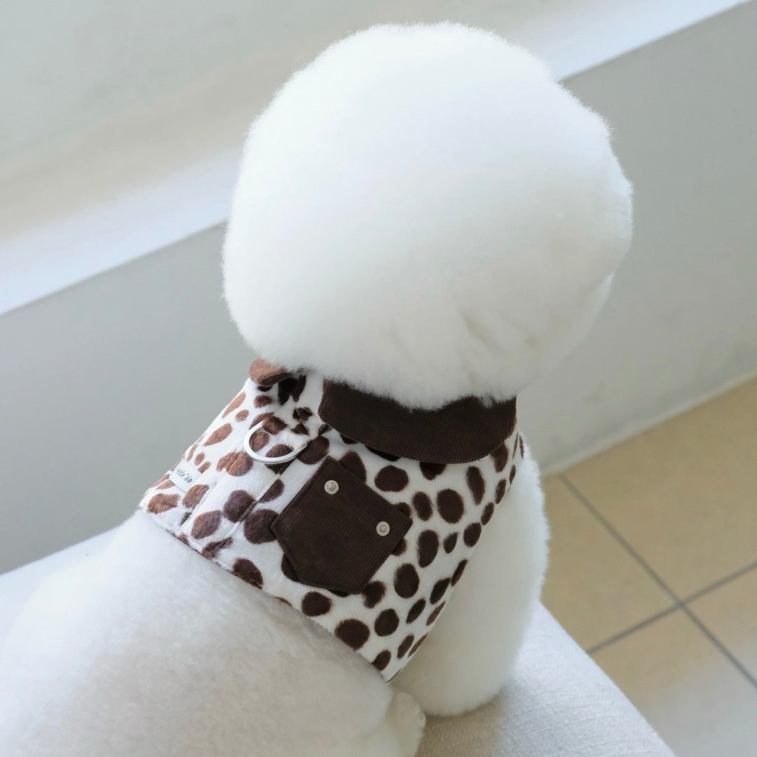 ※予約販売【FREDDIE TALE】Moo Harness（Milk）｜犬用ハーネス