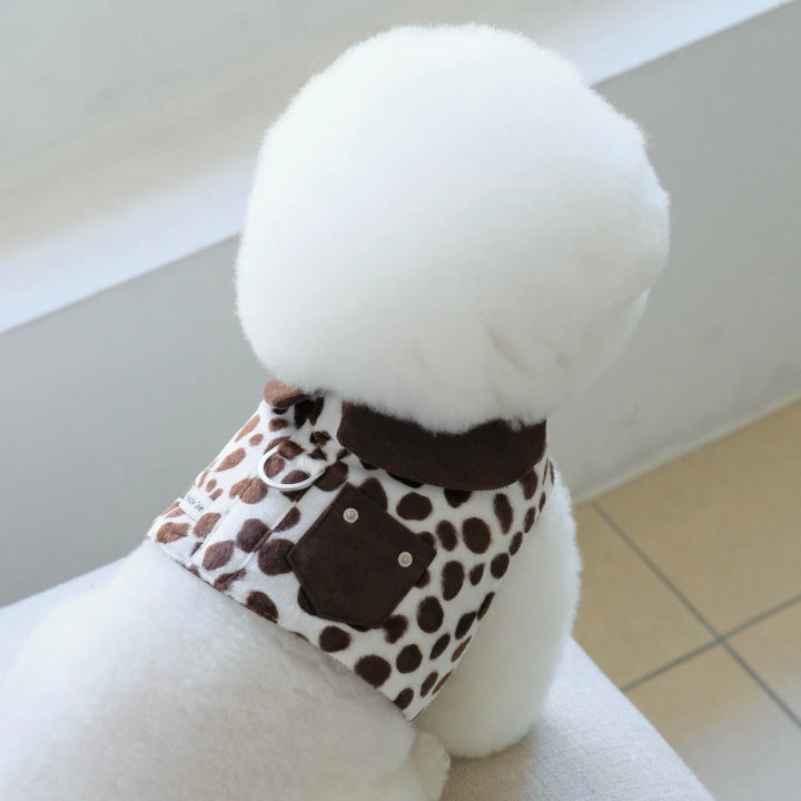 ※予約販売【FREDDIE TALE】Moo Harness（Milk）｜犬用ハーネス