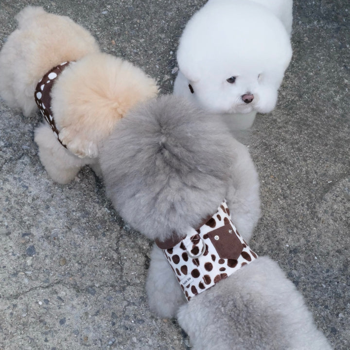※予約販売【FREDDIE TALE】Moo Harness（Milk）｜犬用ハーネス