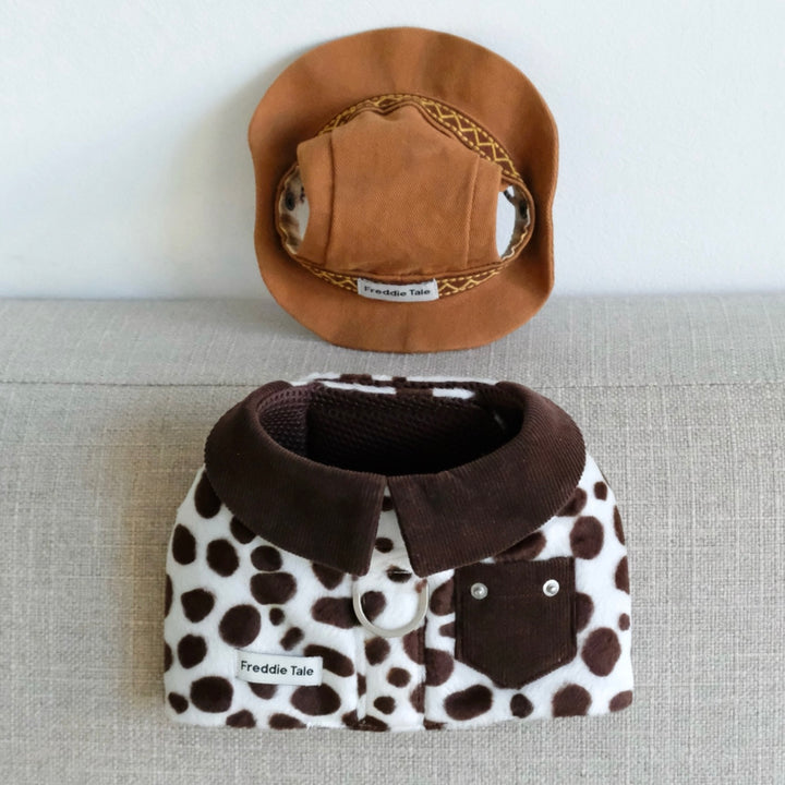 ※予約販売【FREDDIE TALE】Moo Harness（Milk）｜犬用ハーネス