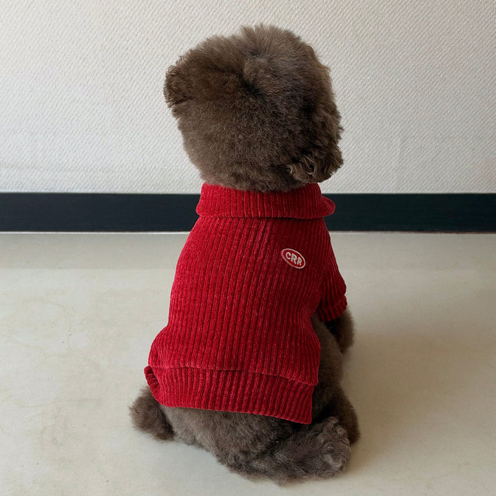 ※予約販売【CRR】Cozy Velour Half Zip-up（Burgundy）