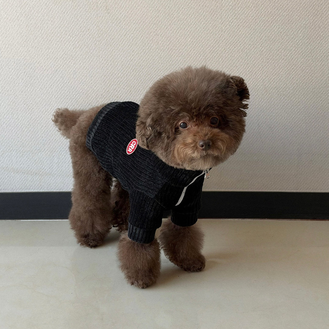 ※予約販売【CRR】Cozy Velour Half Zip-up（Black）