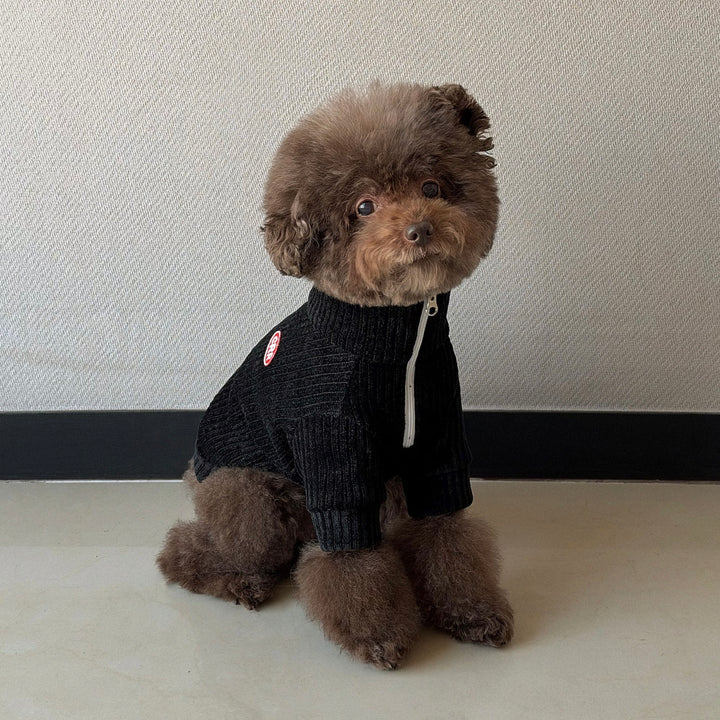 ※予約販売【CRR】Cozy Velour Half Zip-up（Black）