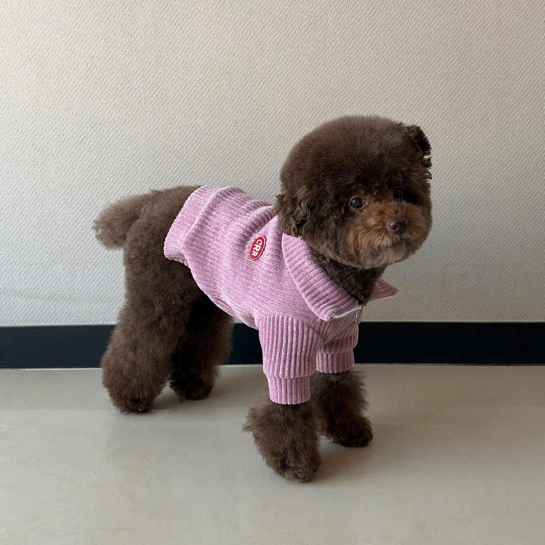 ※予約販売【CRR】Cozy Velour Half Zip-up（Pink）