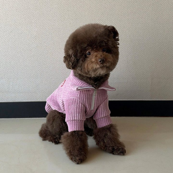 ※予約販売【CRR】Cozy Velour Half Zip-up（Pink）