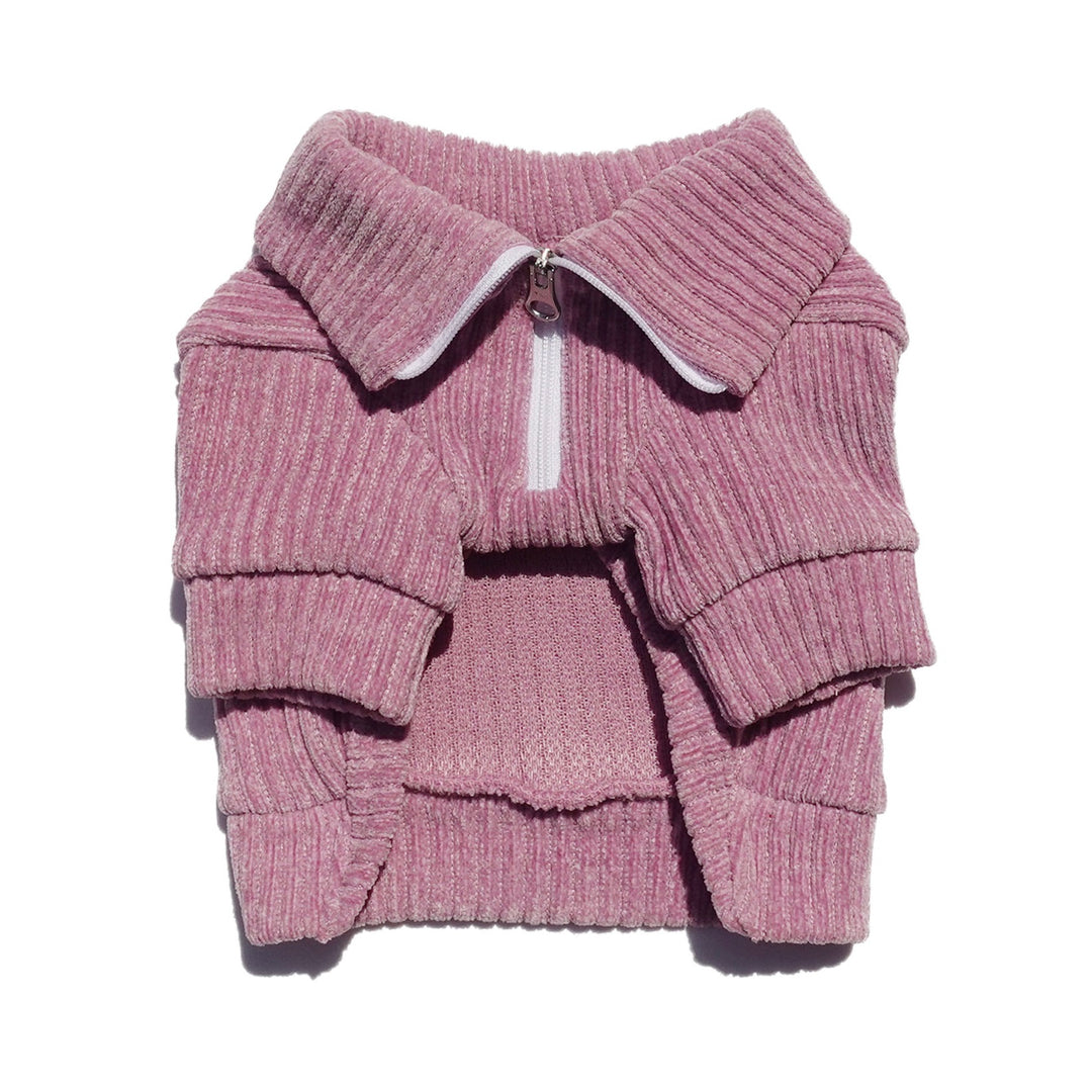 ※予約販売【CRR】Cozy Velour Half Zip-up（Pink）