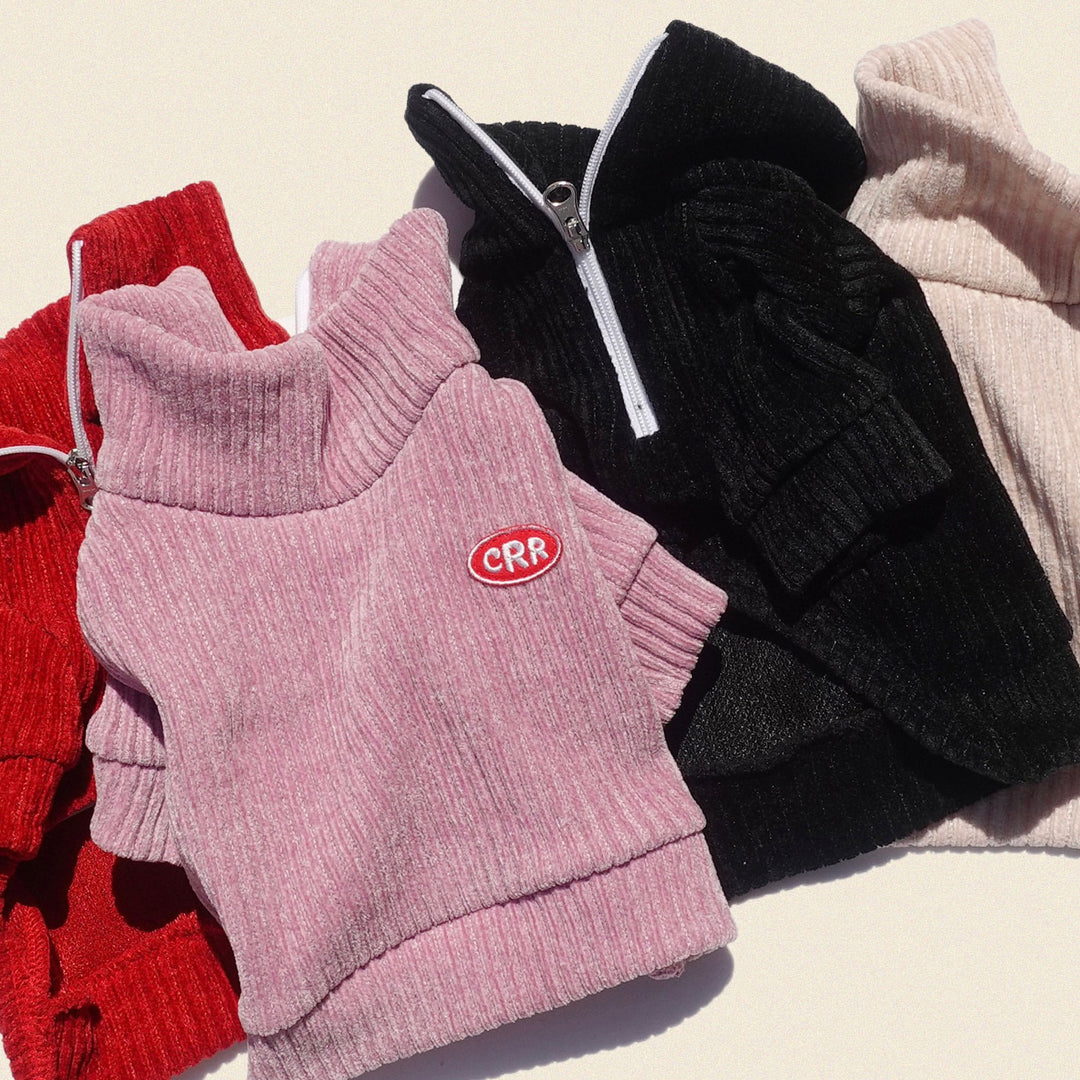 ※予約販売【CRR】Cozy Velour Half Zip-up（Pink）