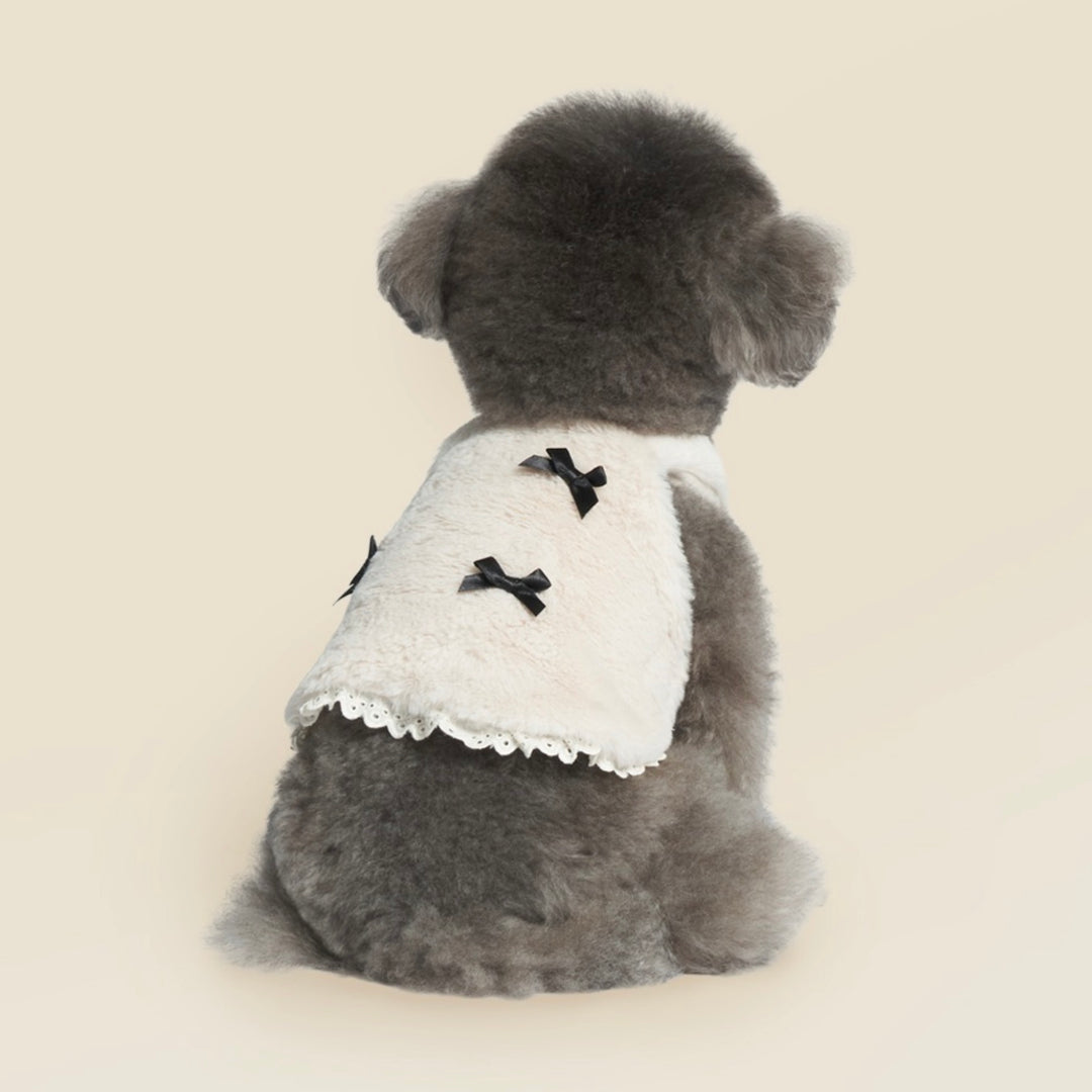 ※予約販売【meaningless】Ribbon Crop（Beige / Black）