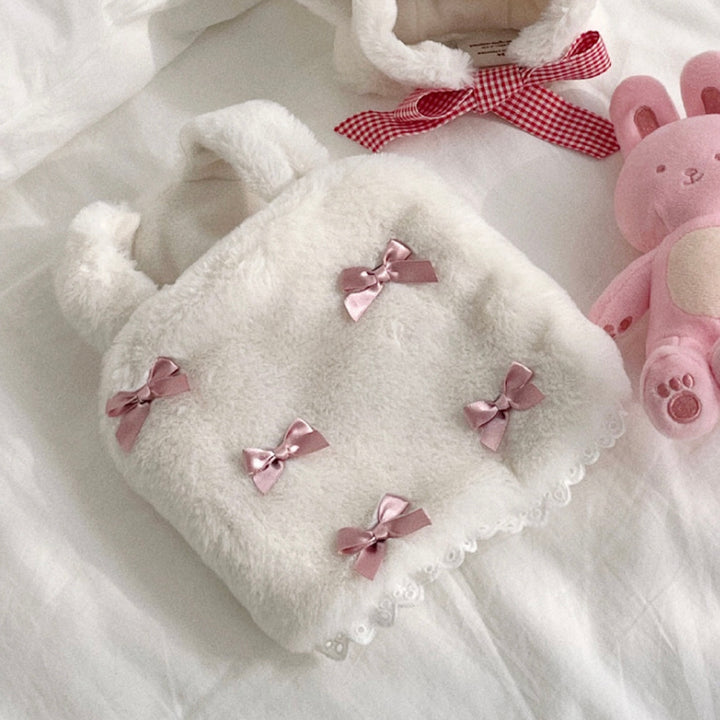 ※予約販売【meaningless】Ribbon Crop（Ivory / Pink）