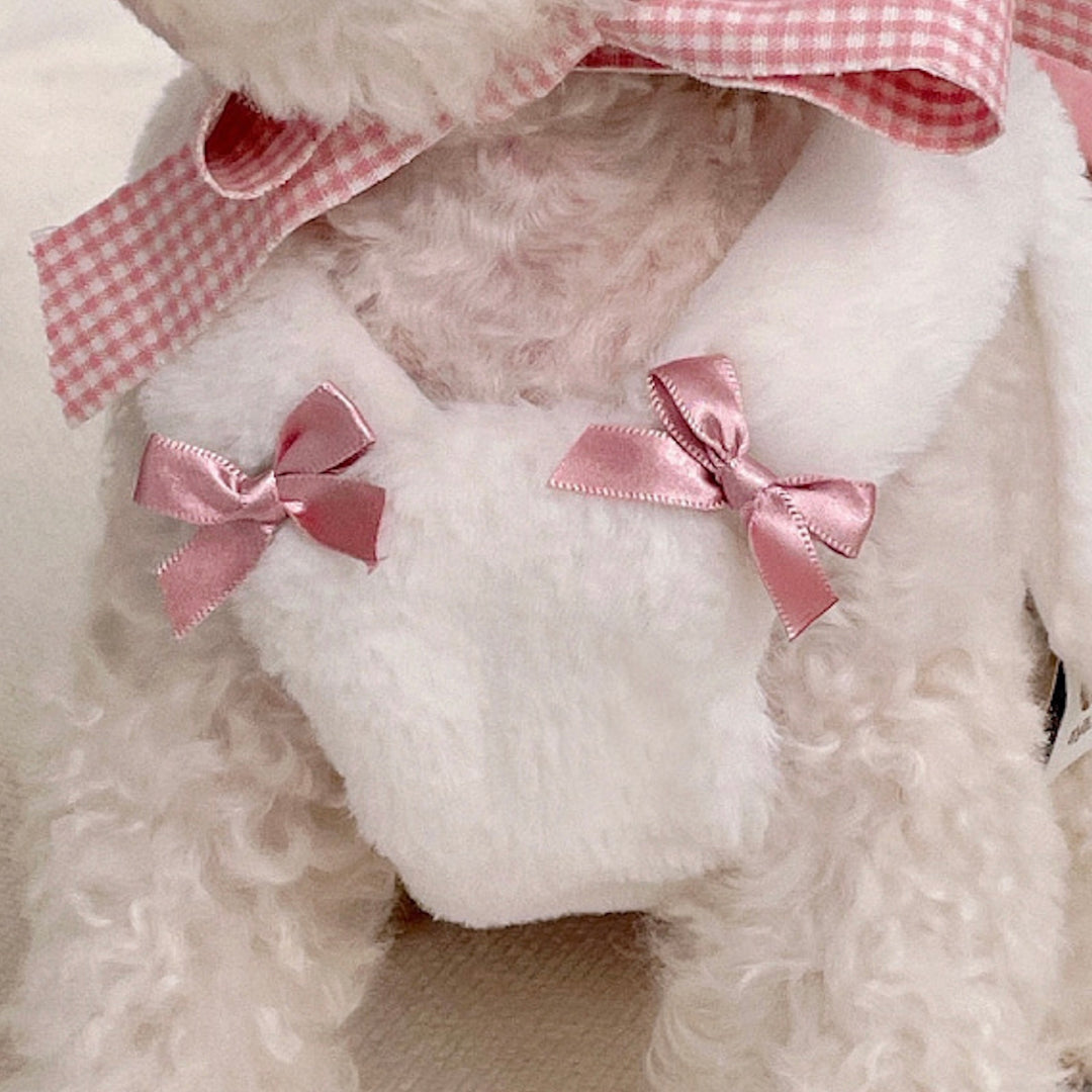 ※予約販売【meaningless】Ribbon Crop（Ivory / Pink）