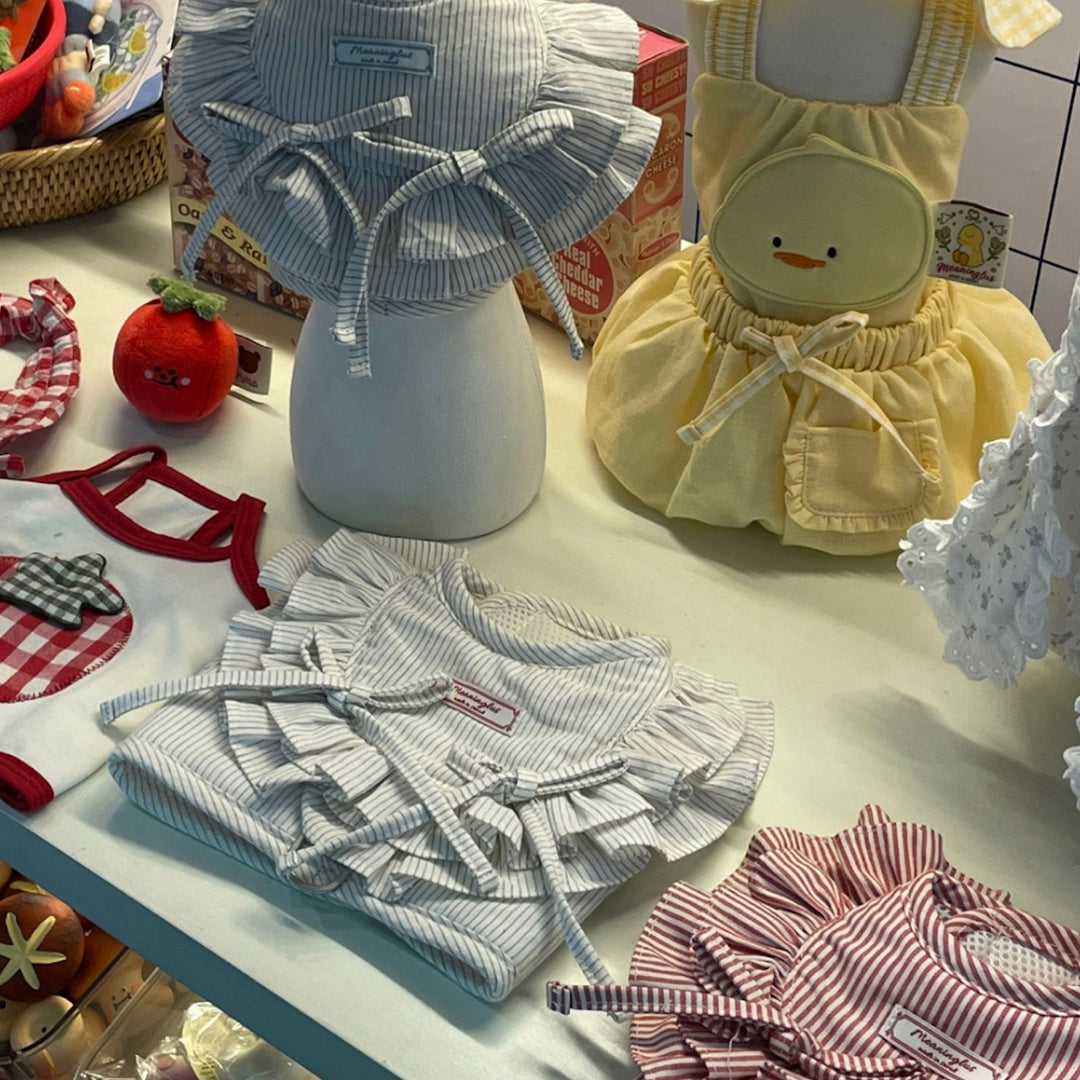 ※予約販売【meaningless】Anna Harness（Stripe Beige）｜犬用ハーネス