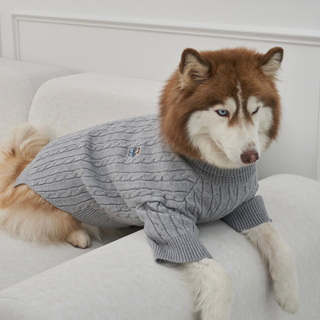 ※予約販売【Bailey】Teddy Pullover Knit（Gray）