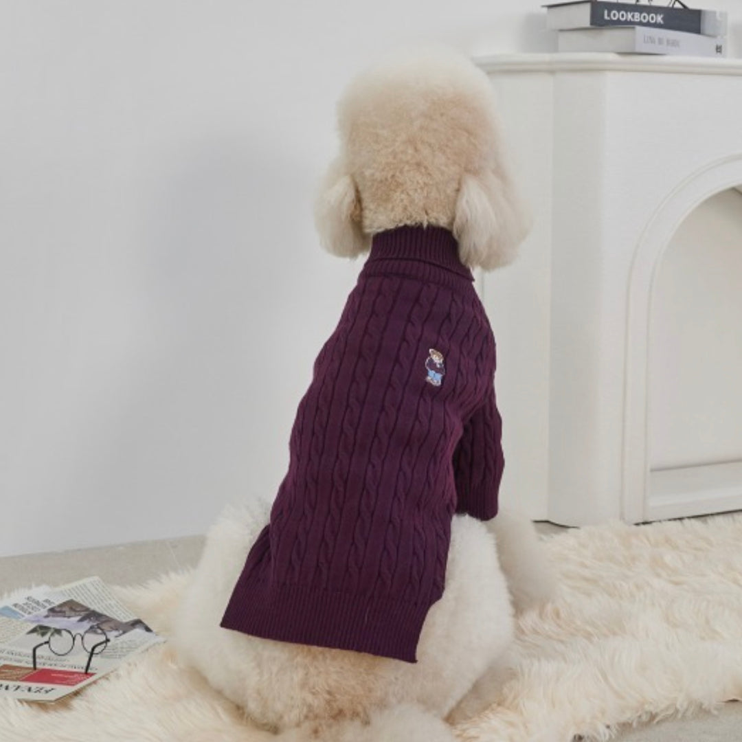 ※予約販売【Bailey】Teddy Pullover Knit（Burgundy）