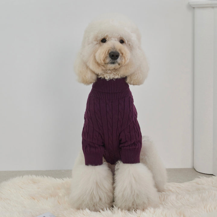※予約販売【Bailey】Teddy Pullover Knit（Burgundy）