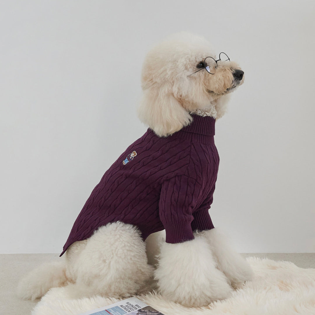 ※予約販売【Bailey】Teddy Pullover Knit（Burgundy）