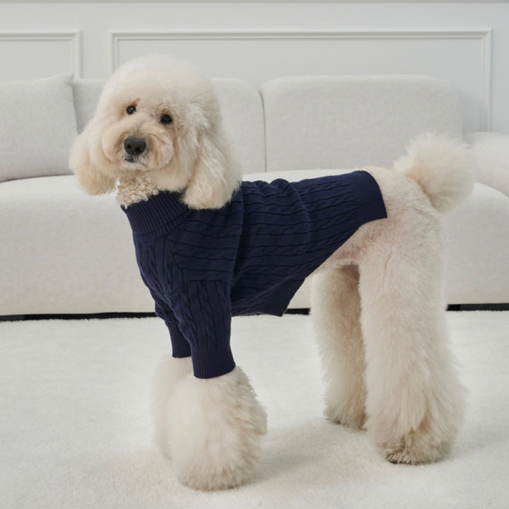※予約販売【Bailey】Teddy Pullover Knit（Navy）
