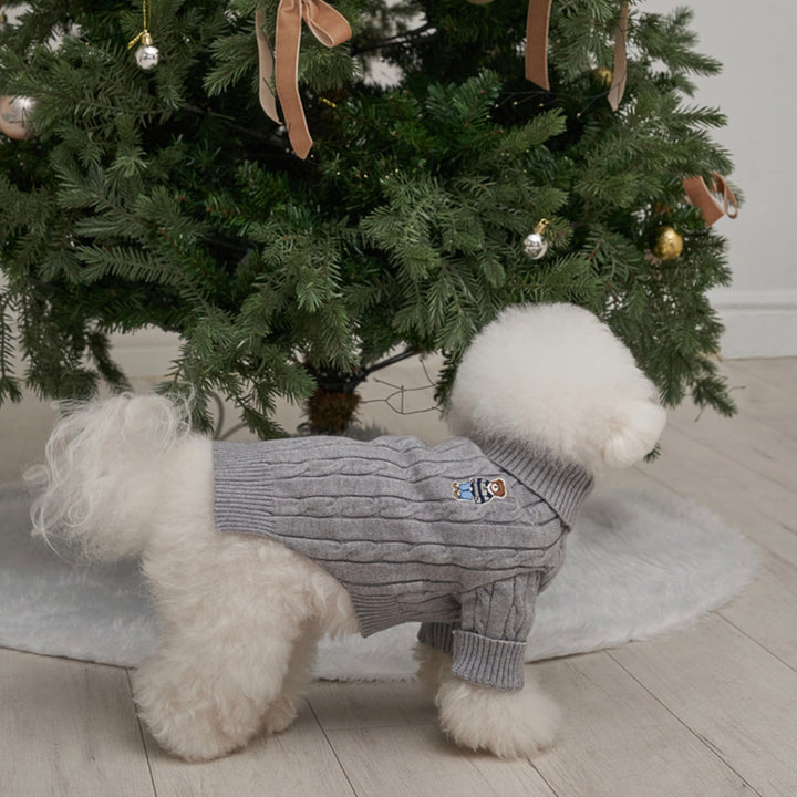 ※予約販売【Bailey】Teddy Pullover Knit（Gray）