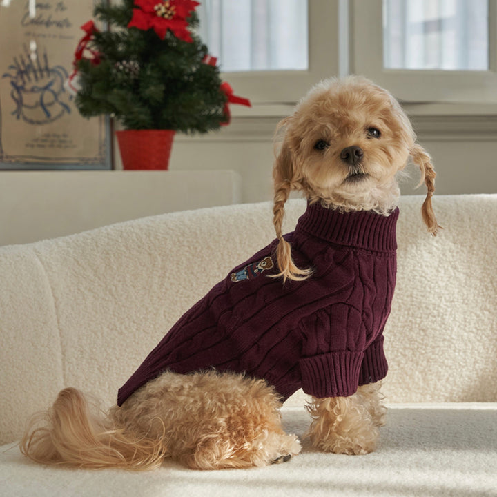 ※予約販売【Bailey】Teddy Pullover Knit（Burgundy）