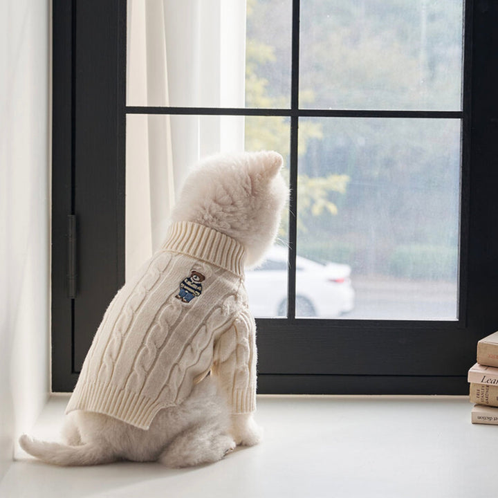 ※予約販売【Bailey】Teddy Pullover Knit（Cream）