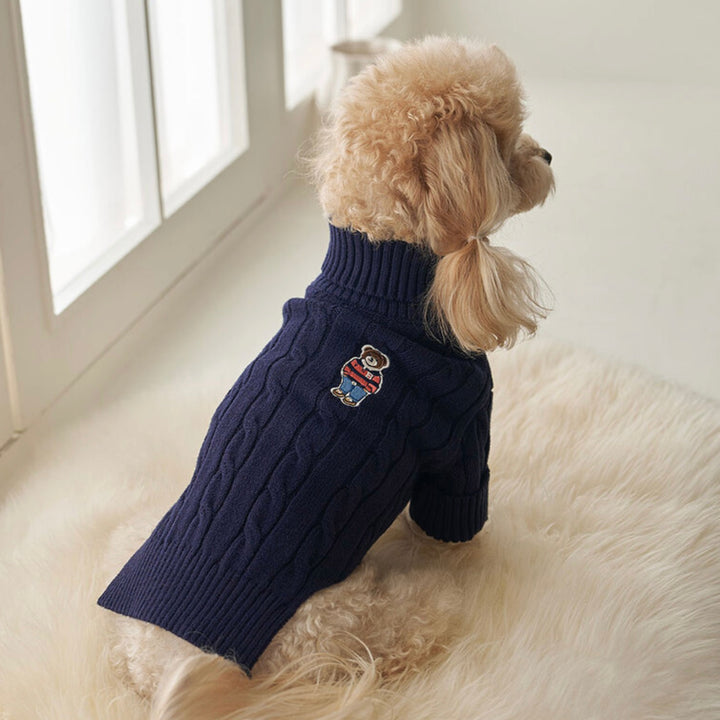※予約販売【Bailey】Teddy Pullover Knit（Navy）