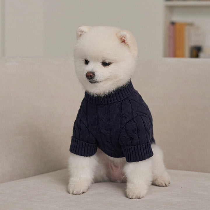 ※予約販売【Bailey】Teddy Pullover Knit（Navy）