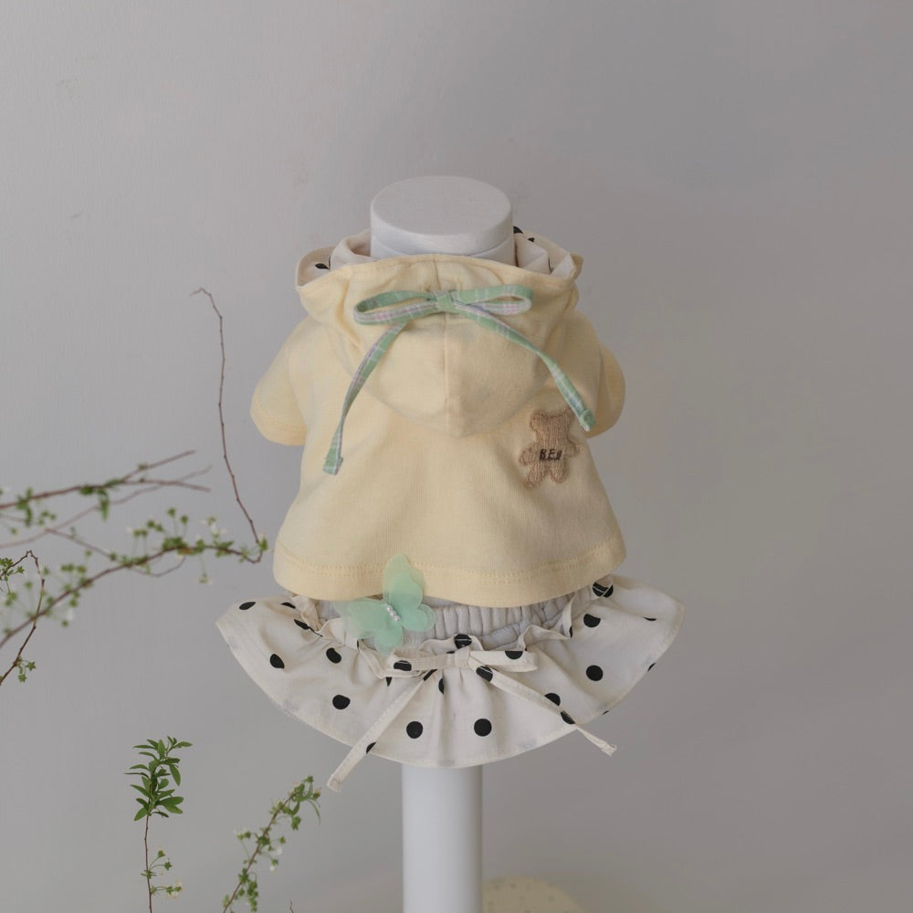 ※予約販売【BeBe Breath】Dot Frill Low rise Skirt