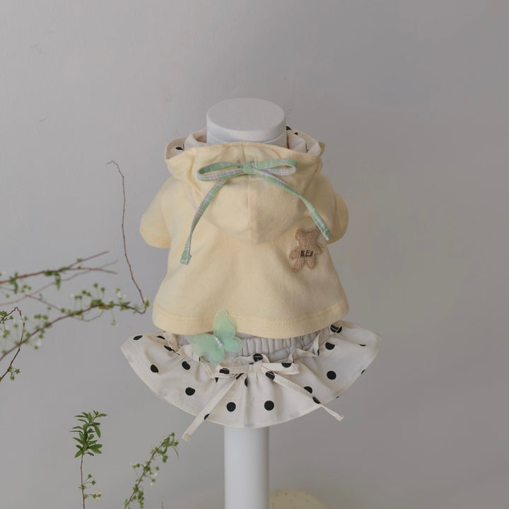 ※予約販売【BeBe Breath】Dot Frill Low rise Skirt