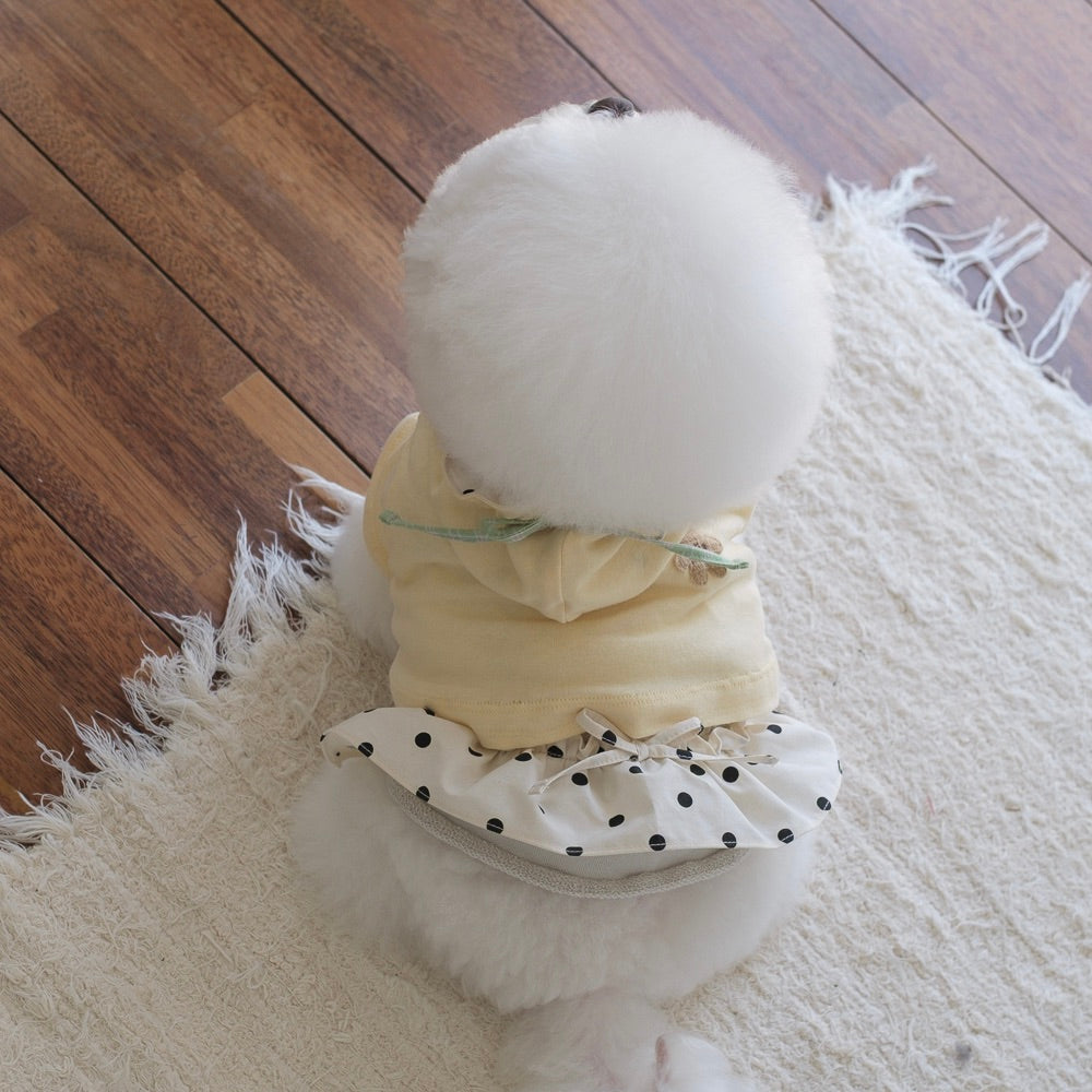 ※予約販売【BeBe Breath】Dot Frill Low rise Skirt