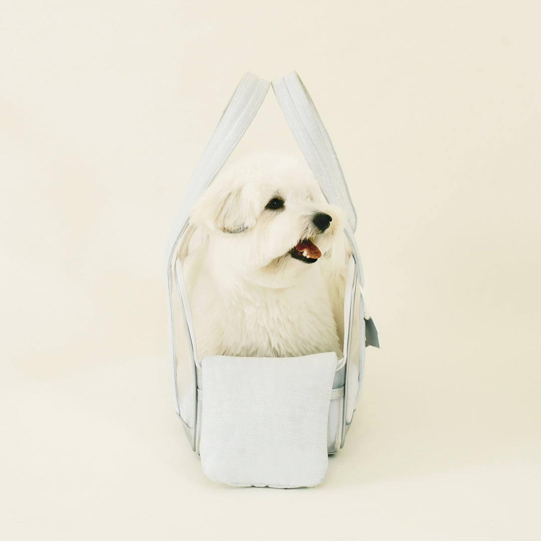 ※予約販売【seoru】Mesh Ballon Bag(Silver&Blue)