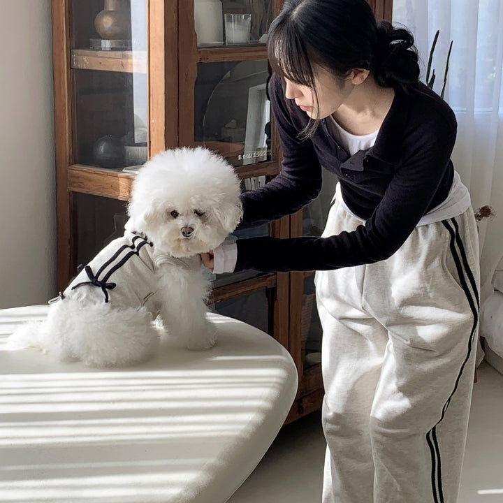 ※予約販売【DURANG RURANG】Ribbon Track Jogger Pants（4Color）