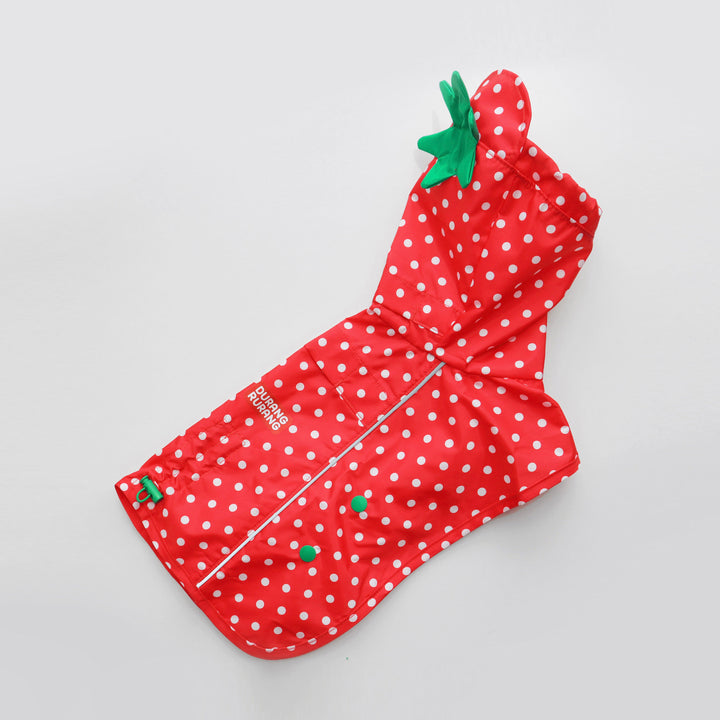 ※予約販売【DURANG RURANG】Strawberry Poncho Raincoat