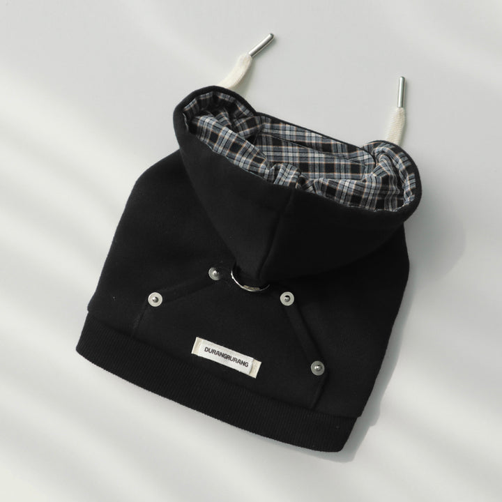 即納【DURANG RURANG】Crop Hoodie Harness（Black）｜犬用ハーネス