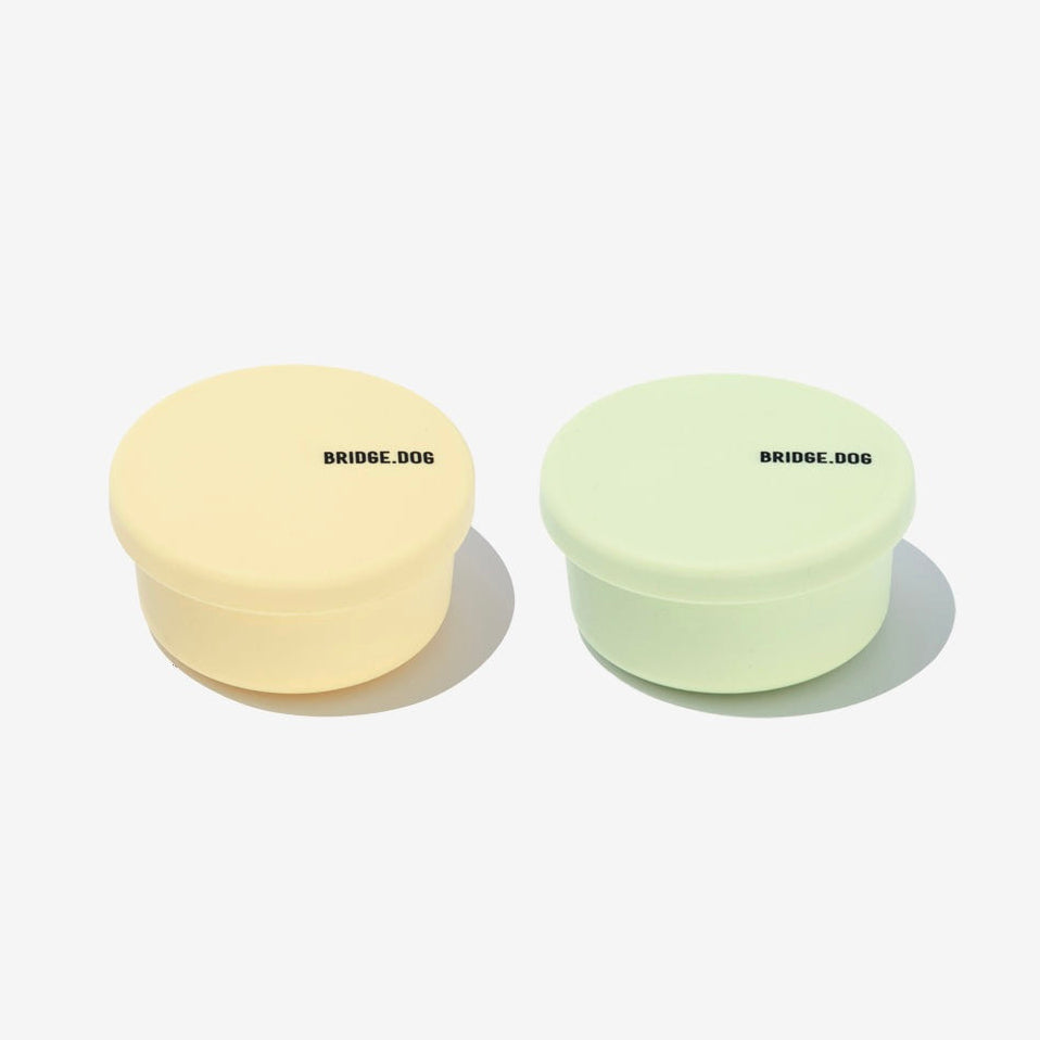 即納【BRIDGE.DOG】DOG SI RAK - SNACK BOWL（GREEN / YELLOW）（100ml）