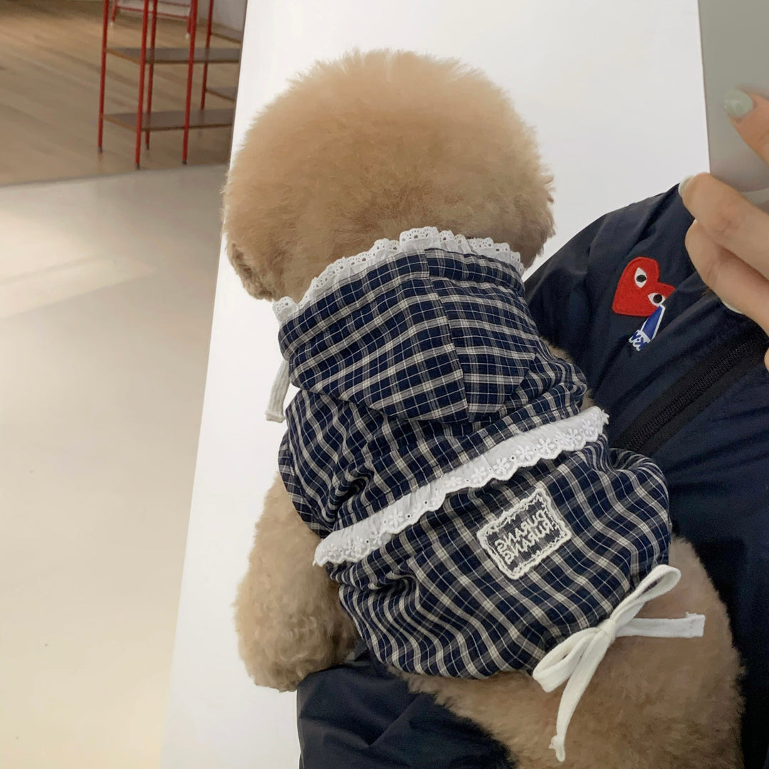 ※予約販売【DURANG RURANG】Airy Cotton Hooded Shirt（Navy）