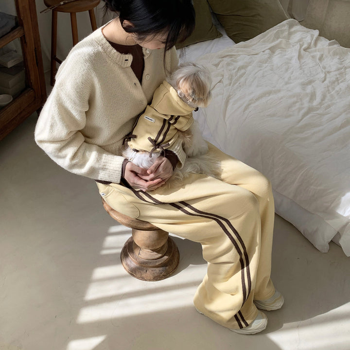 ※予約販売【DURANG RURANG】Ribbon Hoodie Jacket（Butter Yellow）