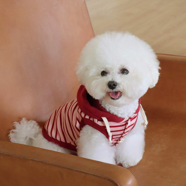 即納【DURANG RURANG】Nutty Hoodie Vest（Pink Burgundy）