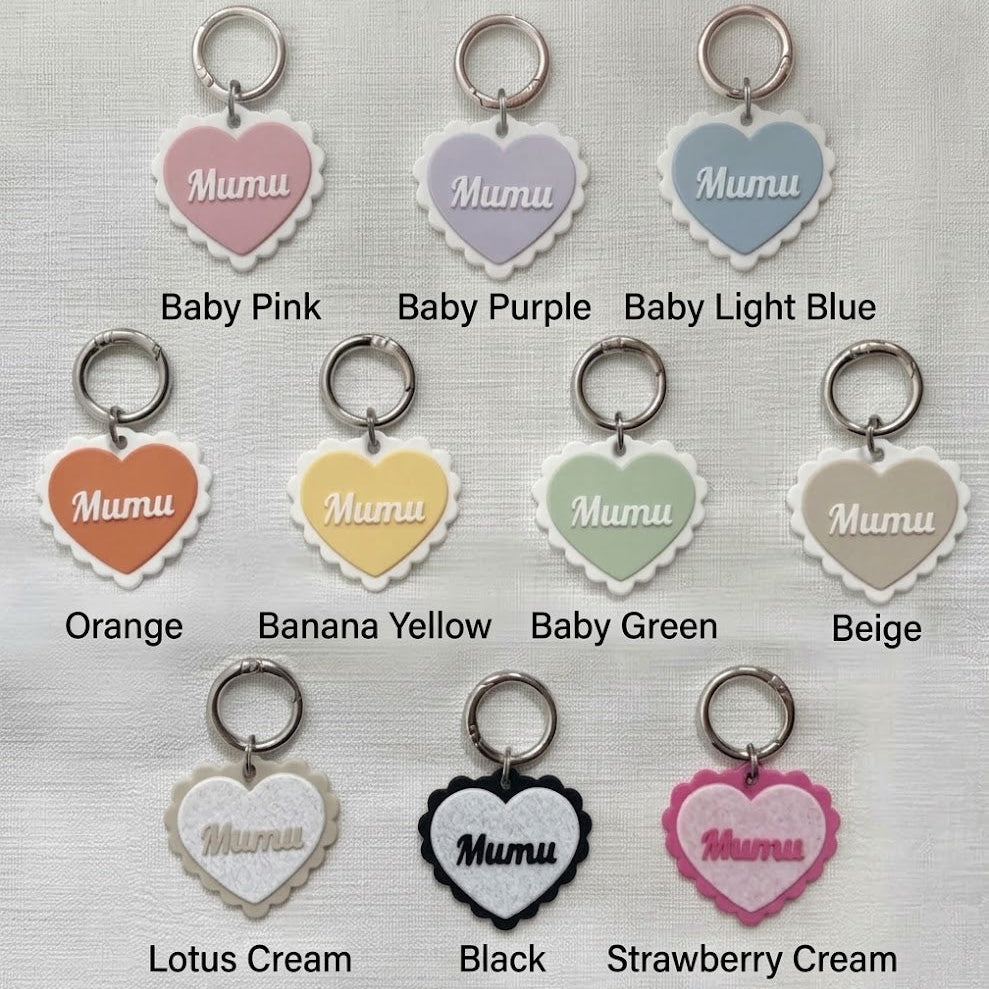 ※予約販売【studio.hoyo】Lace Heart Name Tag