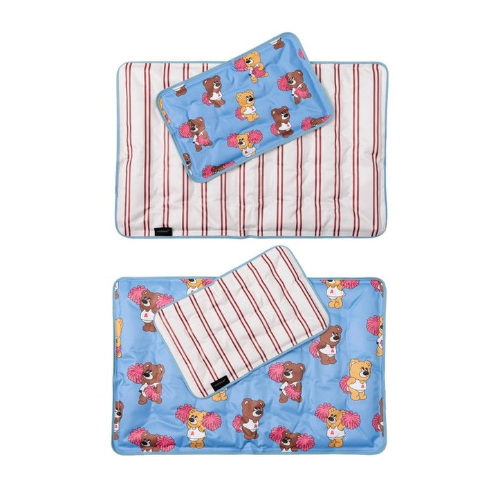 ※予約販売【andblank】Joy Bear Stripe Reversible Cool Mat