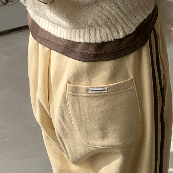 ※予約販売【DURANG RURANG】Ribbon Track Jogger Pants（4Color）