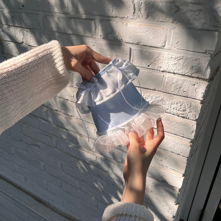※予約販売【Hi Yeboo】Sora Cape Collar Tutu（Blue / Beige）