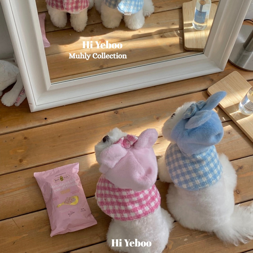 即納【Hi Yeboo】Muhly Cape（Blue Bunny / Pink Bear）