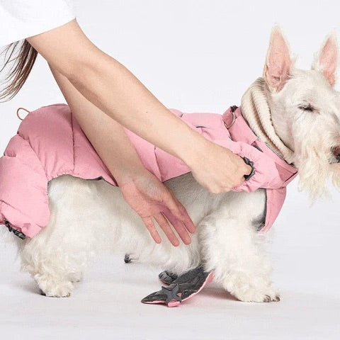 ※予約販売【munikund】Thermal Up Padding Air 2 Overall -（Dusty Pink）