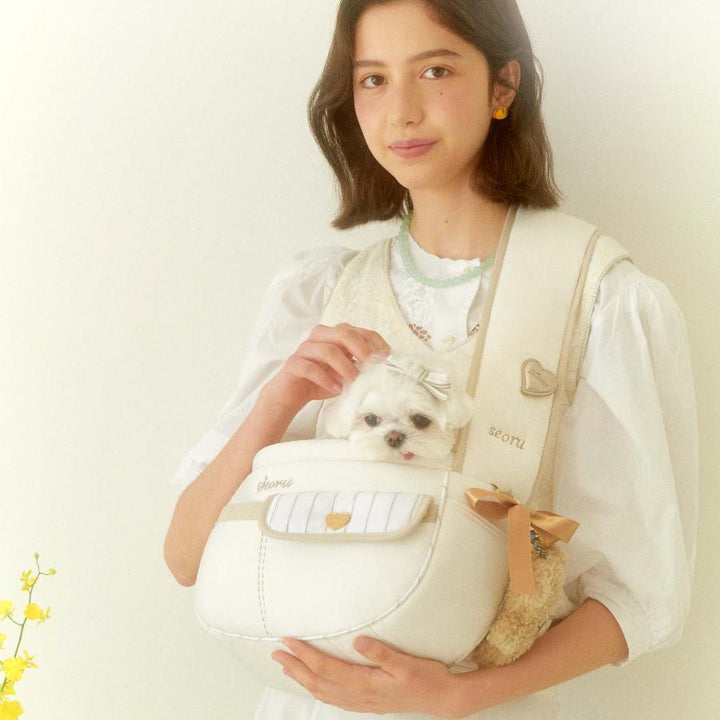 ※予約販売【seoru】Soft Valentine bag (beige)