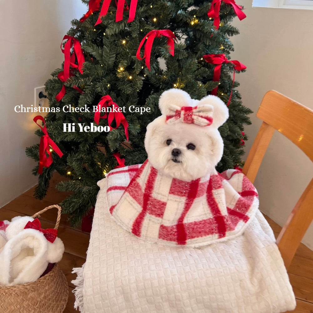 即納【Hi Yeboo】Christmas Bear Blanket Cape