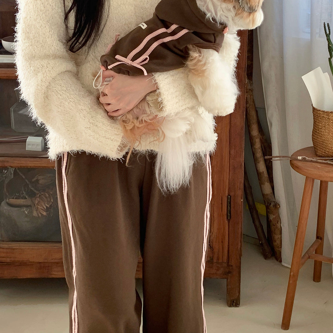 ※予約販売【DURANG RURANG】Ribbon Track Jogger Pants（4Color）