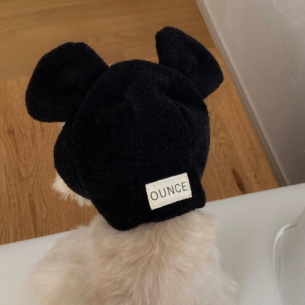※予約販売【OUNCE】Teddy Bear Vest & Bonnet（Black）