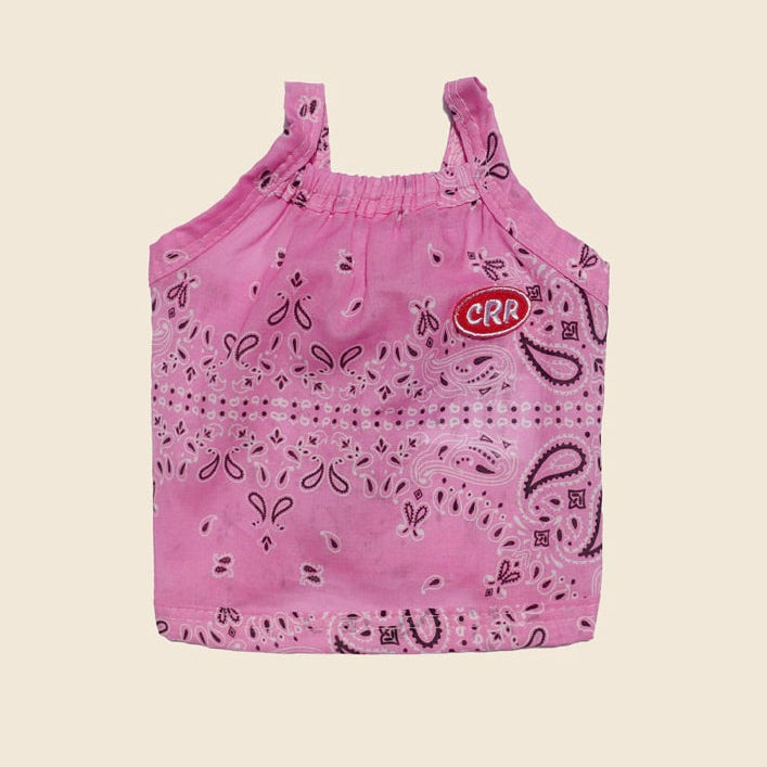 即納【CRR】Soft Paisley Strap Top（Pink）