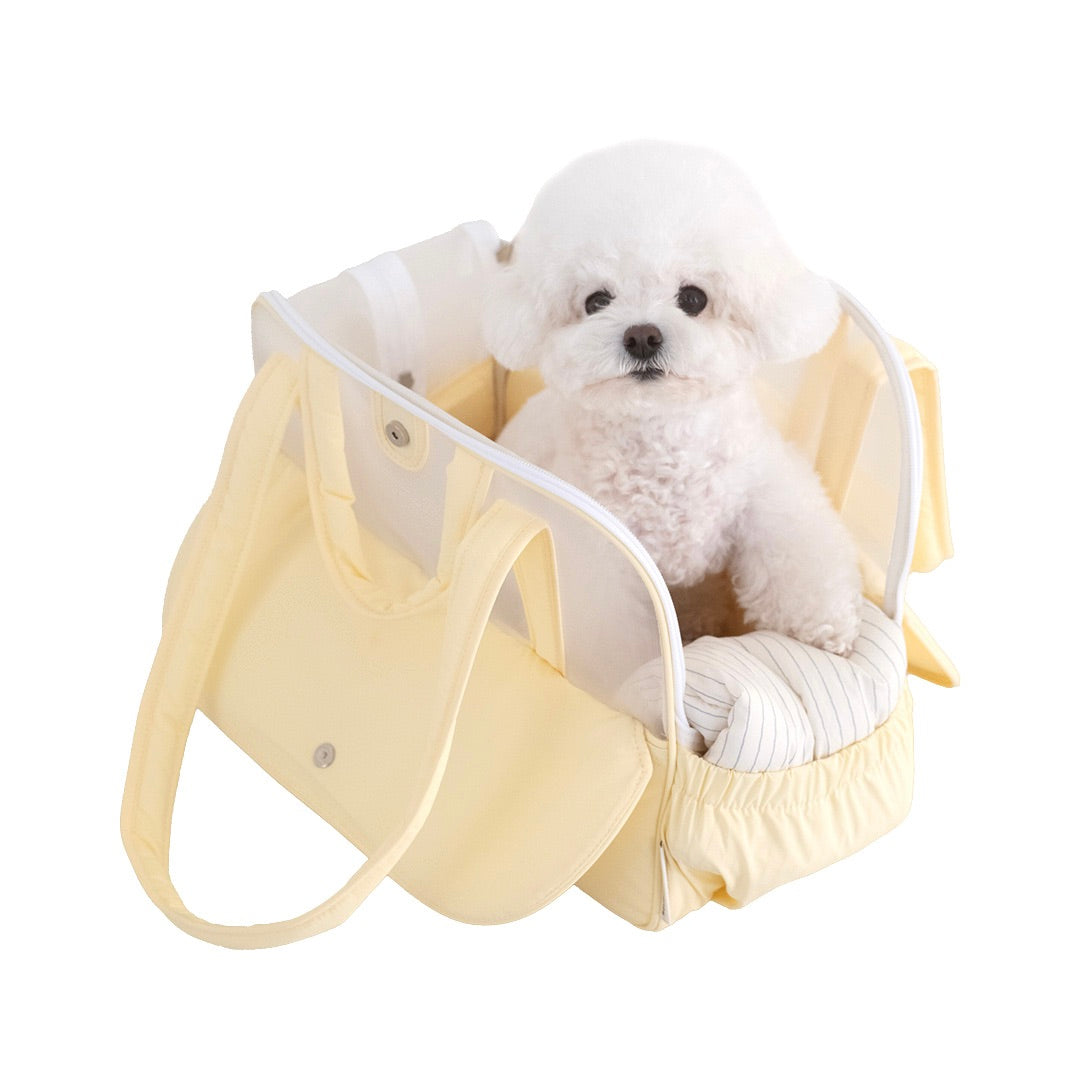 ※予約販売【a tous moments】Frou Frou Bag - Lemon Edition（Cushion + Shoulder Pad Set）｜犬用バッグ