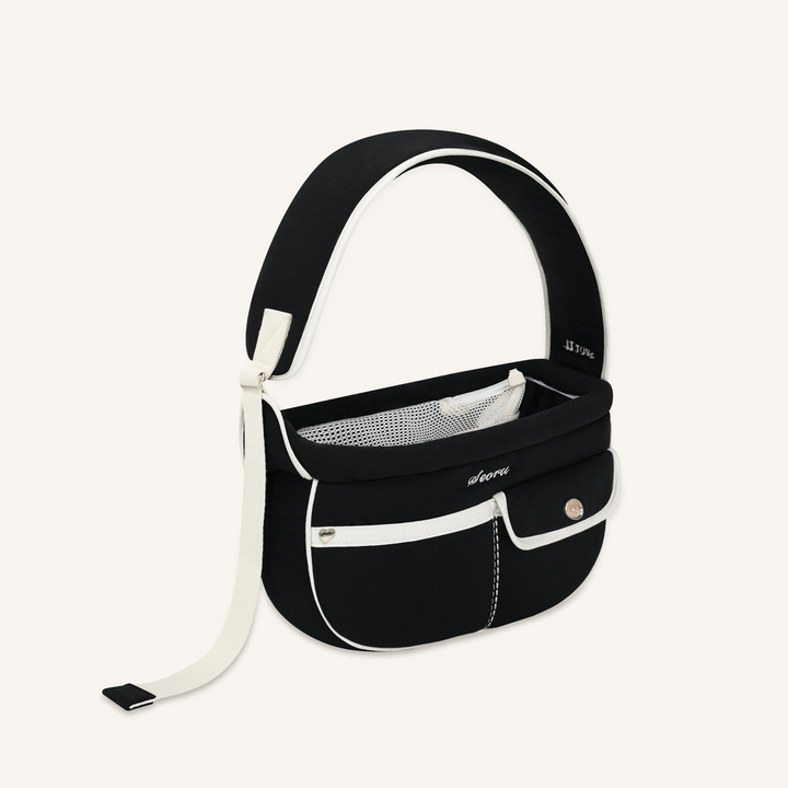 ※予約販売【seoru】Pocket Valentine Bag（Black）｜犬用バッグ