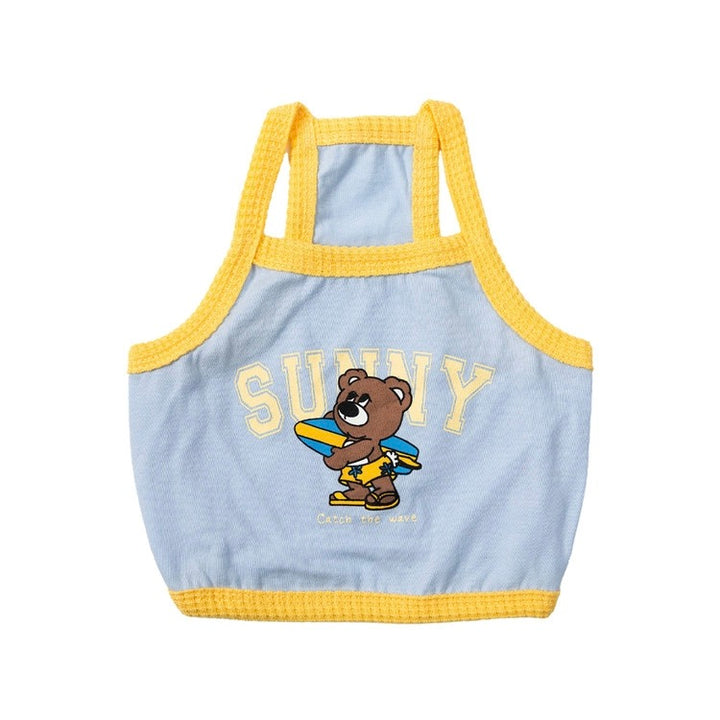 ※予約販売【andblank】Sunny Joy Bear Crop Top